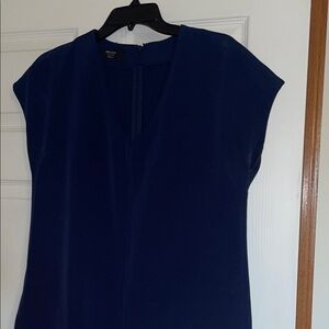 Brass Women's Elegant Blue Midi Dress